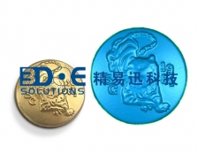 金屬紐扣的逆向設計-精易迅拍照式三維掃描儀